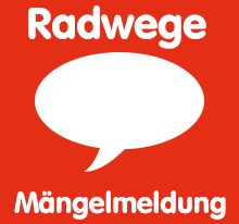 Online-Formular zur Radwege-Mängelmeldung!